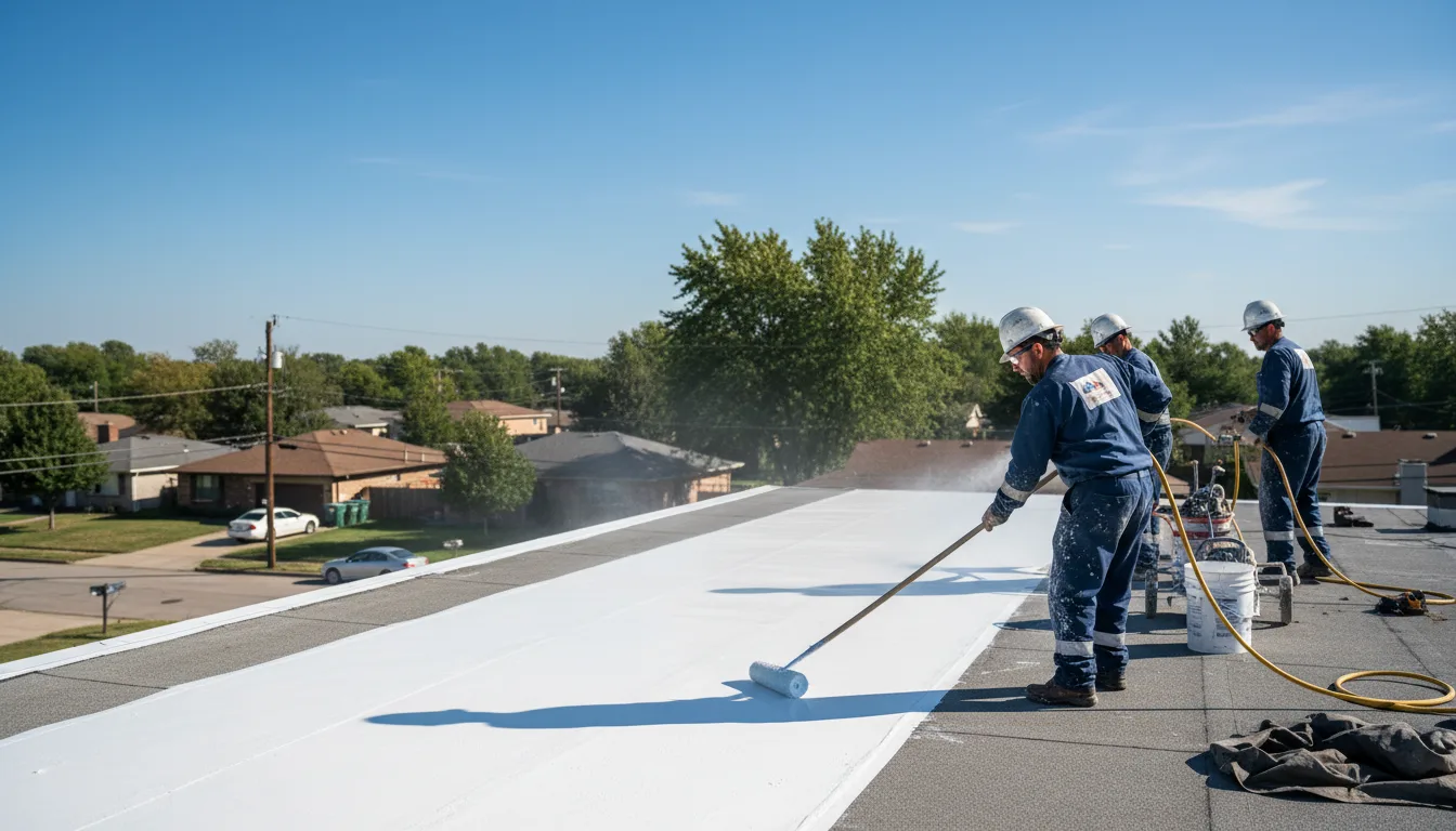Commercial roof coating in Holbrook, MA near me